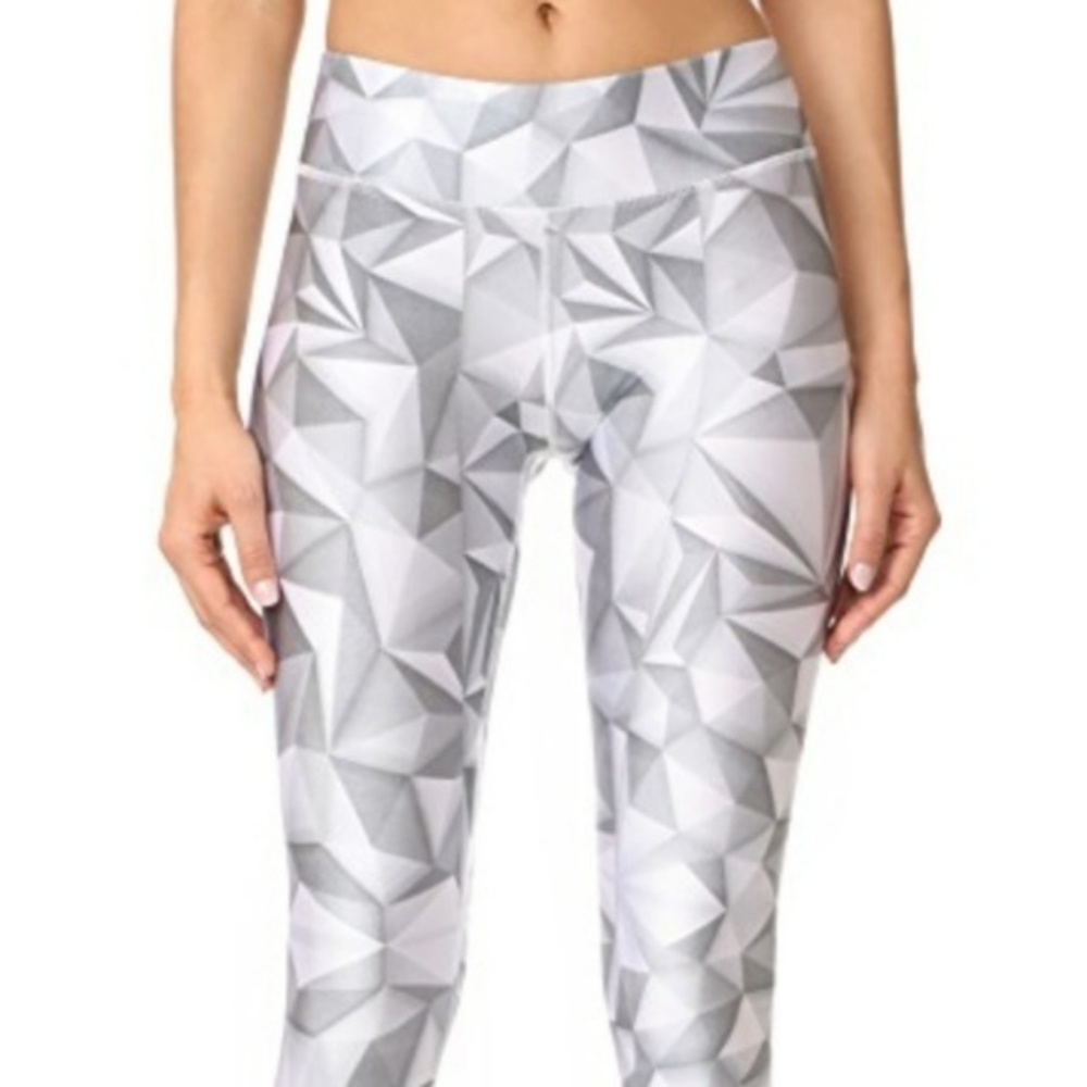 TEREZ Printed Tall-Band Geo Legging Size Small